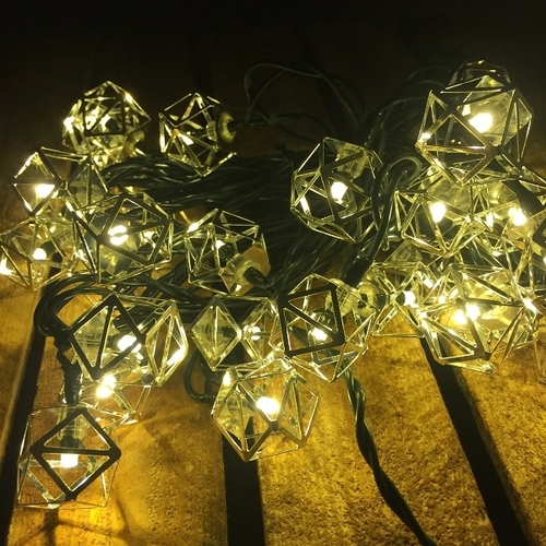 Vianočná LED reťaz - Mnohosten, WW